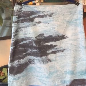 Anthropologie A-line water print skirt sz 10